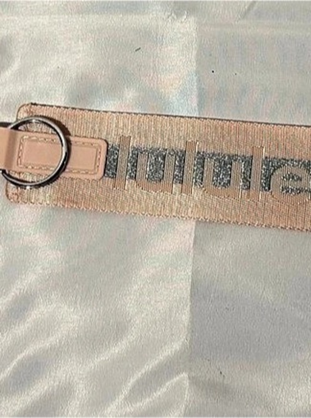 lululemon Never Lost Keychain Pink & Silver NWT